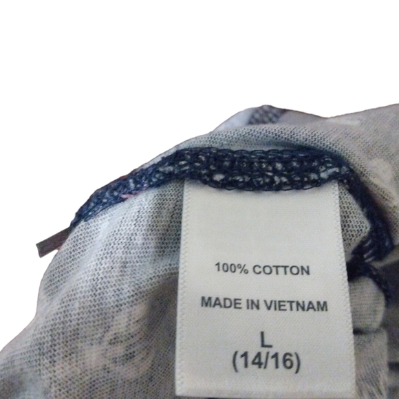 Lobster PJ Pants Nautica Navy, Red, White Comfy Wide Leg Cropped w Drawstring  L - Picture 7 of 8